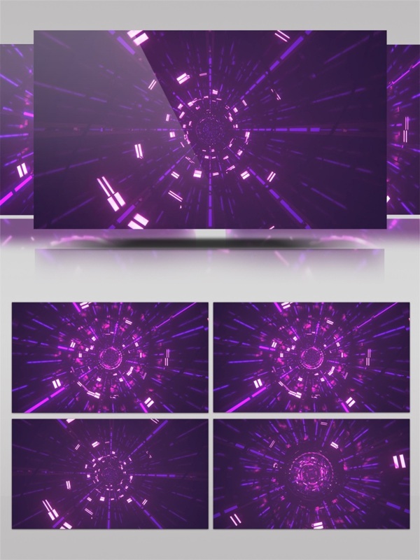 紫色螺旋通道视频素材