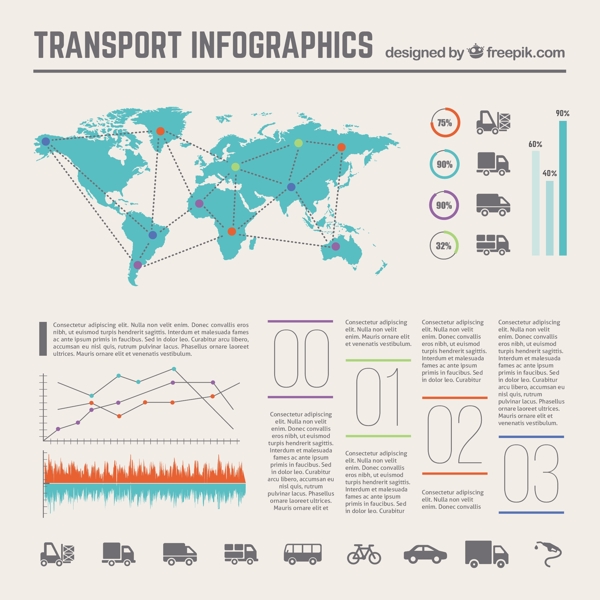 交通运输信息图表