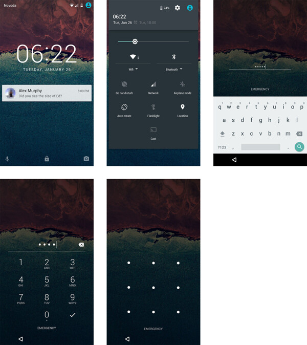 安卓M锁屏界面包移动手机APP界面UI