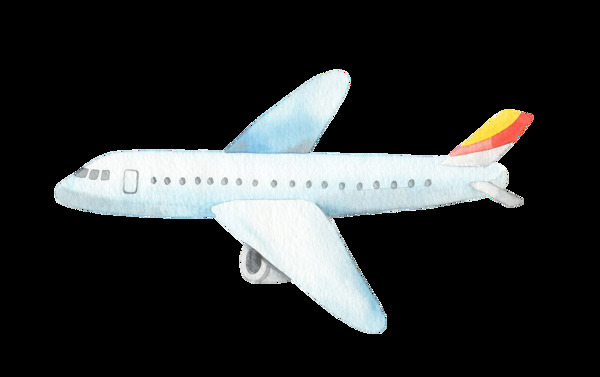 航空飞机透明装饰素材