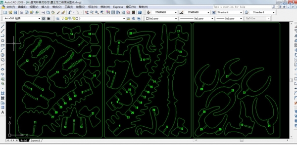 恐龙cad图纸
