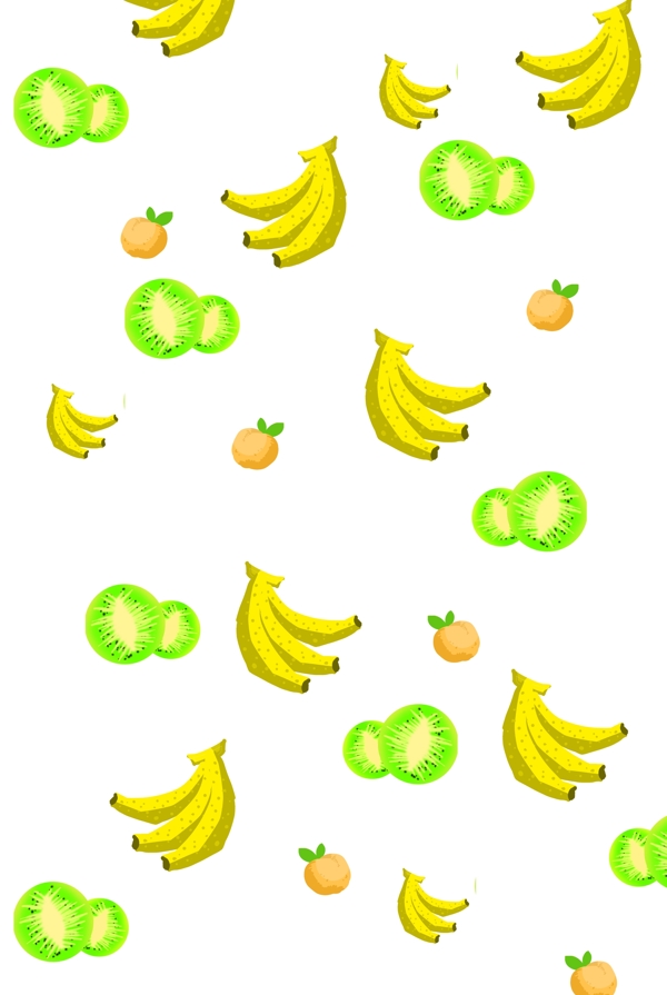 水果的香蕉猕猴桃