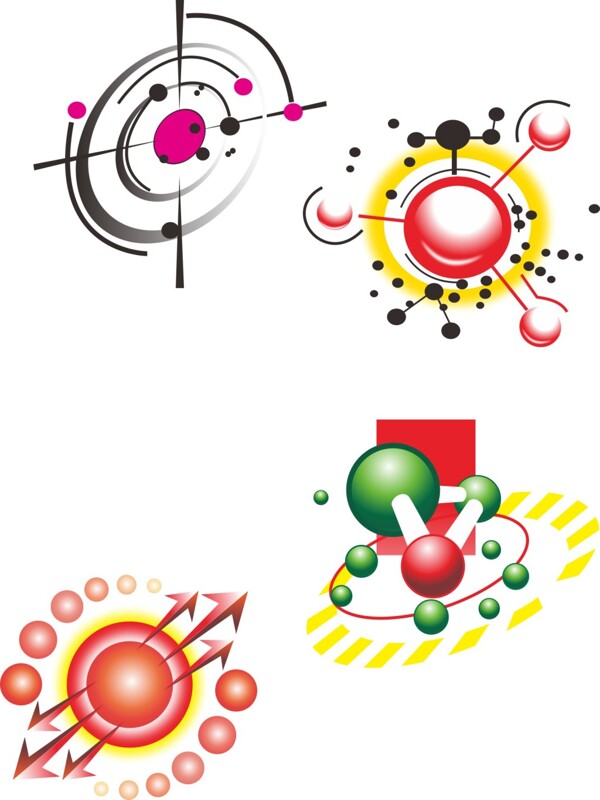 化学分子样式的小图标