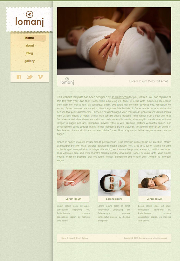 健康孕育网页模板CSS