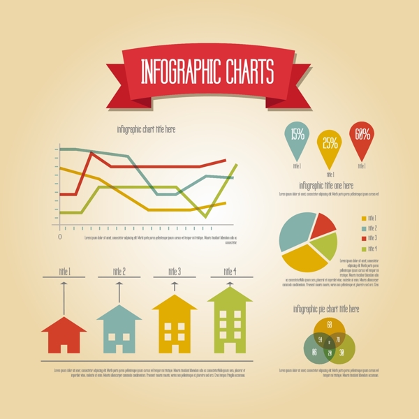 彩色创意信息图矢量素材