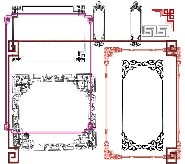 中式边框图片
