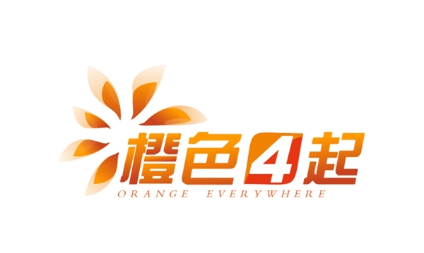 橙色四起新闻频道标志图片