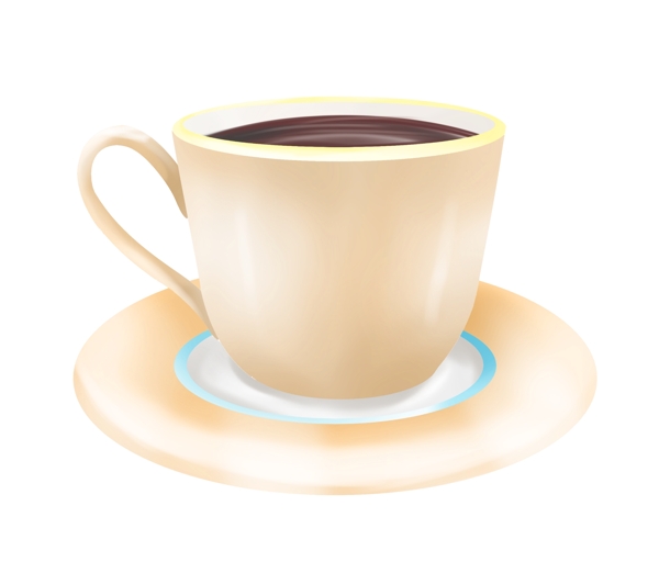 咖啡和咖啡杯插图
