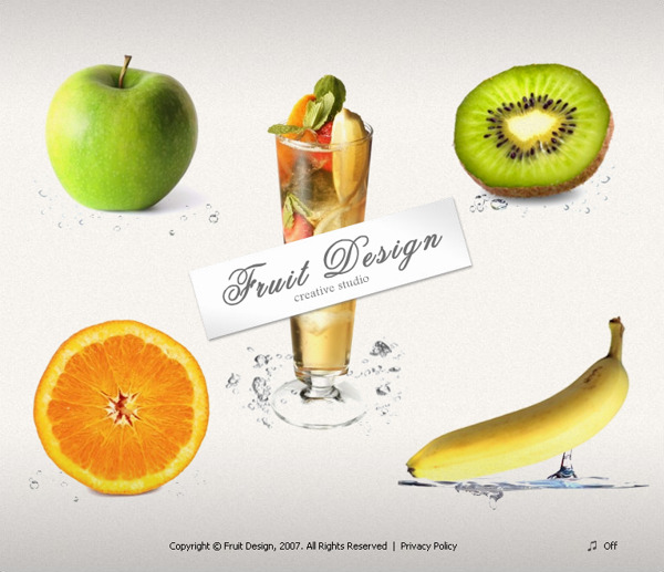 水果网站flash设计图片