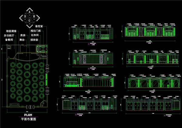 宴会厅CAD图纸