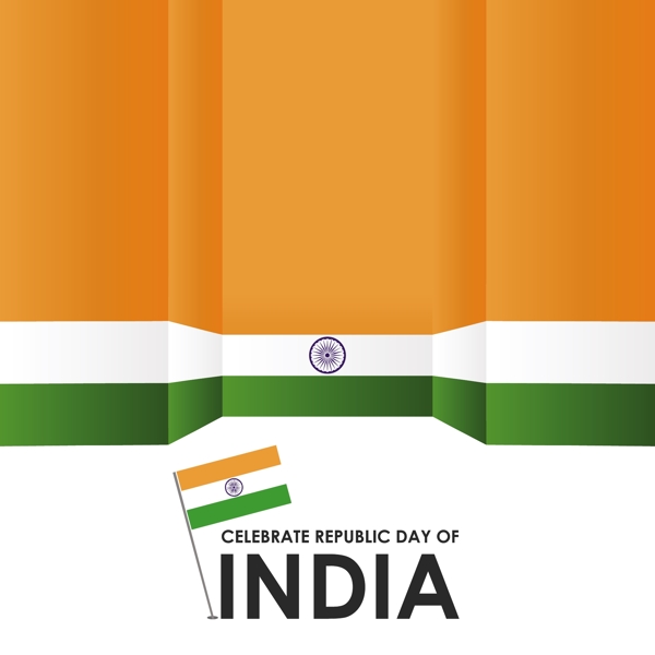 印度共和国日几何背景