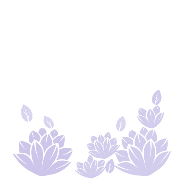 浅紫色小花朵