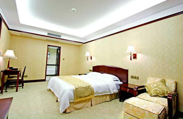 酒店单人间室内装饰设计图片