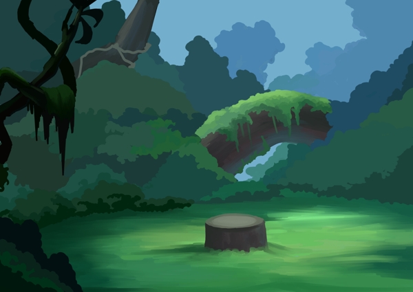 动画森林场景图片