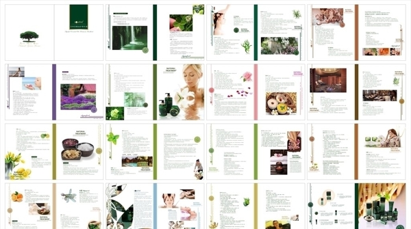 化妆品精油护理品包装手册设计图片