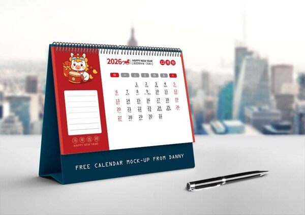 2026年马年新春快乐丙午十二月份台历记录