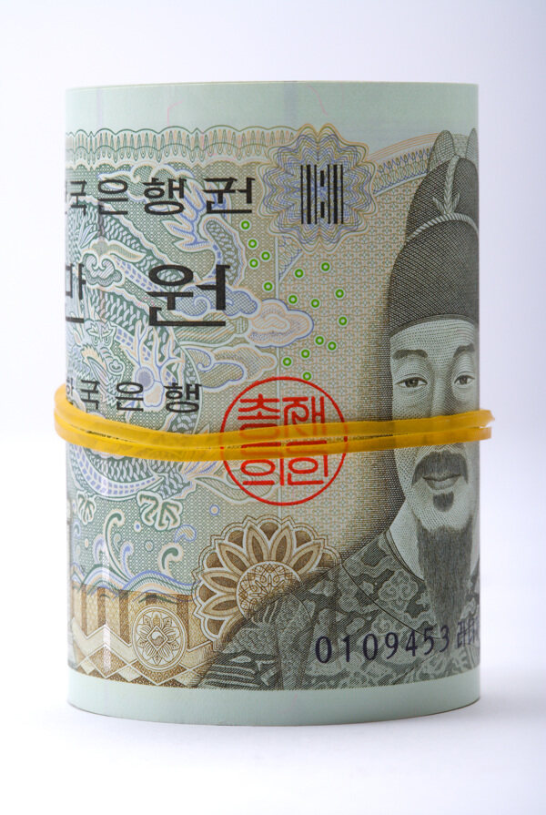 金融货币之韩国纸币图片