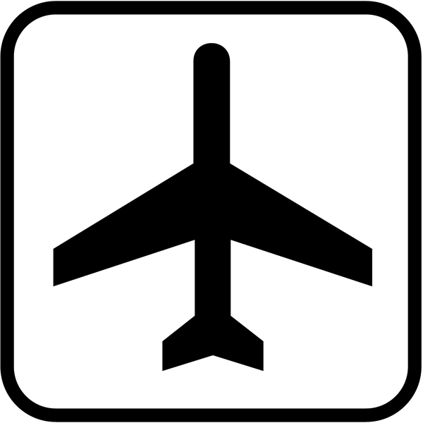 机场标志牌矢量