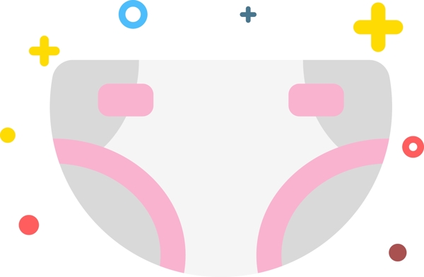 简约婴儿母婴用品纸尿裤