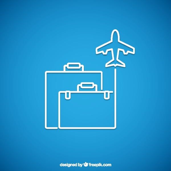 飞机和行李图标