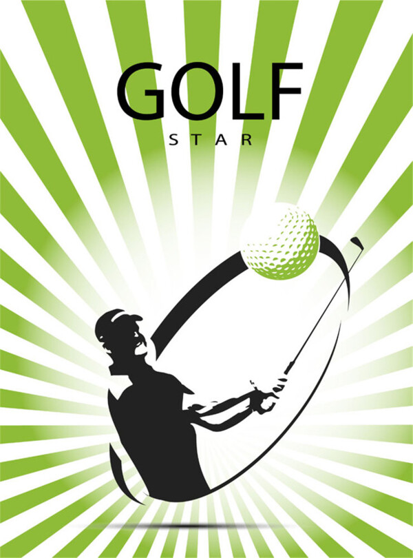 高尔夫海报设计图片