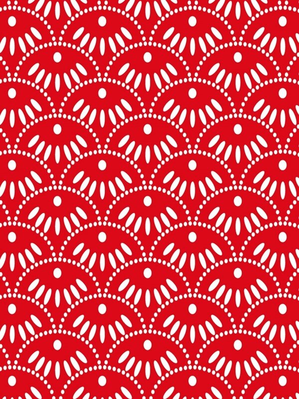 传统 欧式俄式花卉底图底纹  图案背景贴图 红白伞形小花叠层