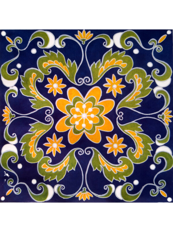 传统   抽象花卉草木 底图底纹  图案背景贴图  方形紫底黄花