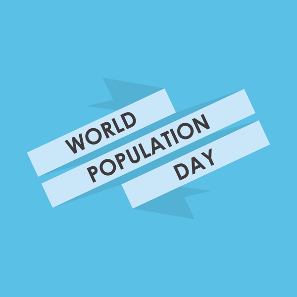 矢量illustrationbanner或海报世界人口日