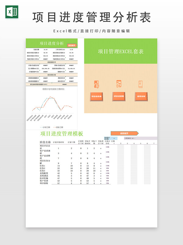 项目进度管理分析表